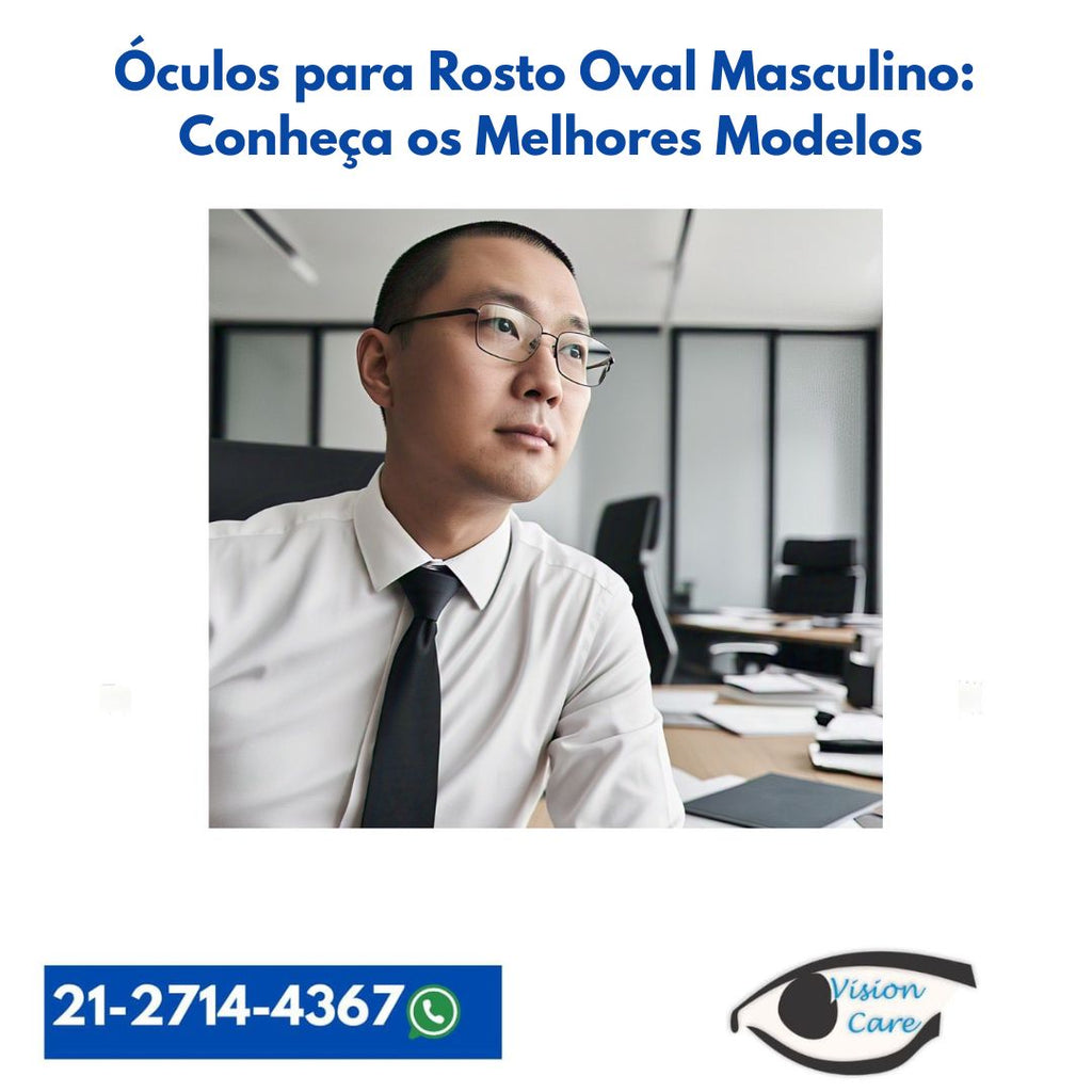 Óculos para Rosto Oval Masculino