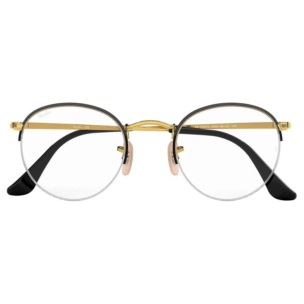 Ray-Ban Round Gaze RB3947VL 2946 51 - Preto / Dourado