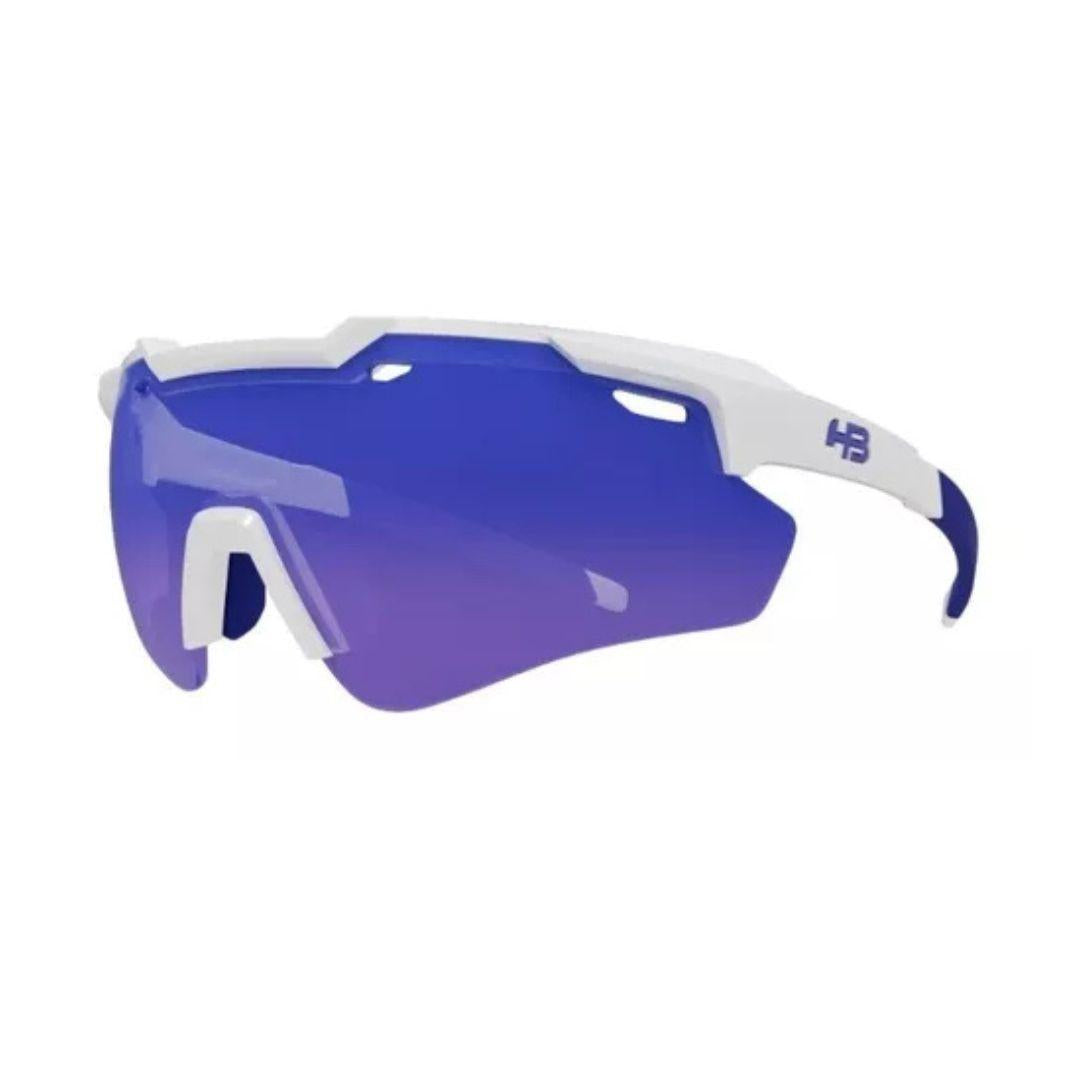 Oculos Hb Shield Evo 2.0 Pearled White Blue Chro