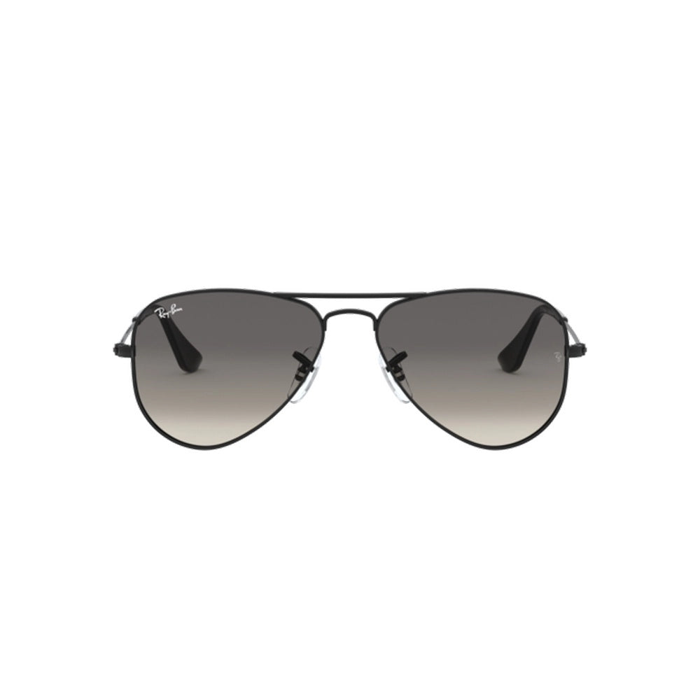 Óculos Solar Ray Ban Junior Aviador Rb9506s 220/11 52 Preto Brilho Lente Cinza Degradê