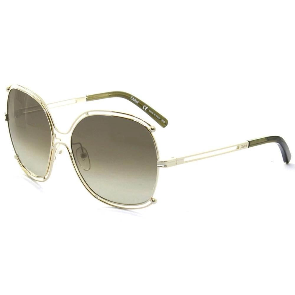 Óculos De Sol Chloé Ce129S 750 59 - Dourado / Verde