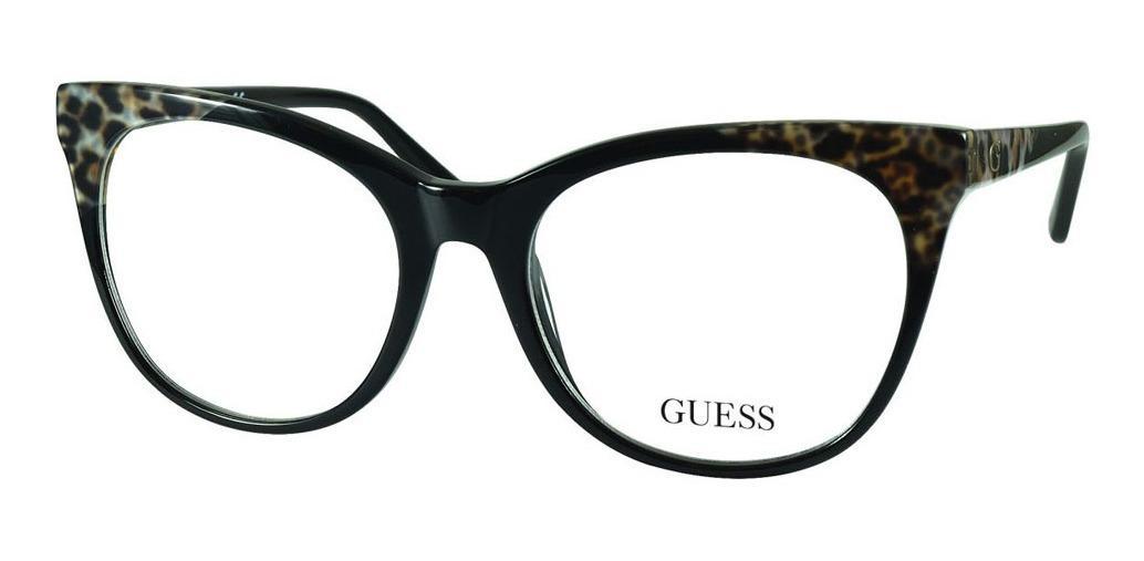 Óculos Armação Guess Gu2819 001 Feminino Gatinho Preto