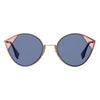 Óculos Fendi Cut Eye Ff0341/S Lks Ku 60 Dourado Rosa/Azul